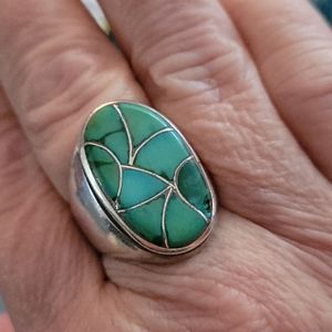 Emma Bonney Navajo Sterling Silver Turquoise Ring